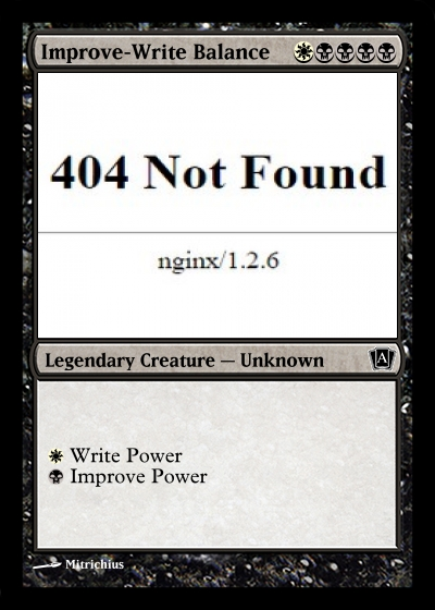404 Not Found Page в виде MTG-карточки